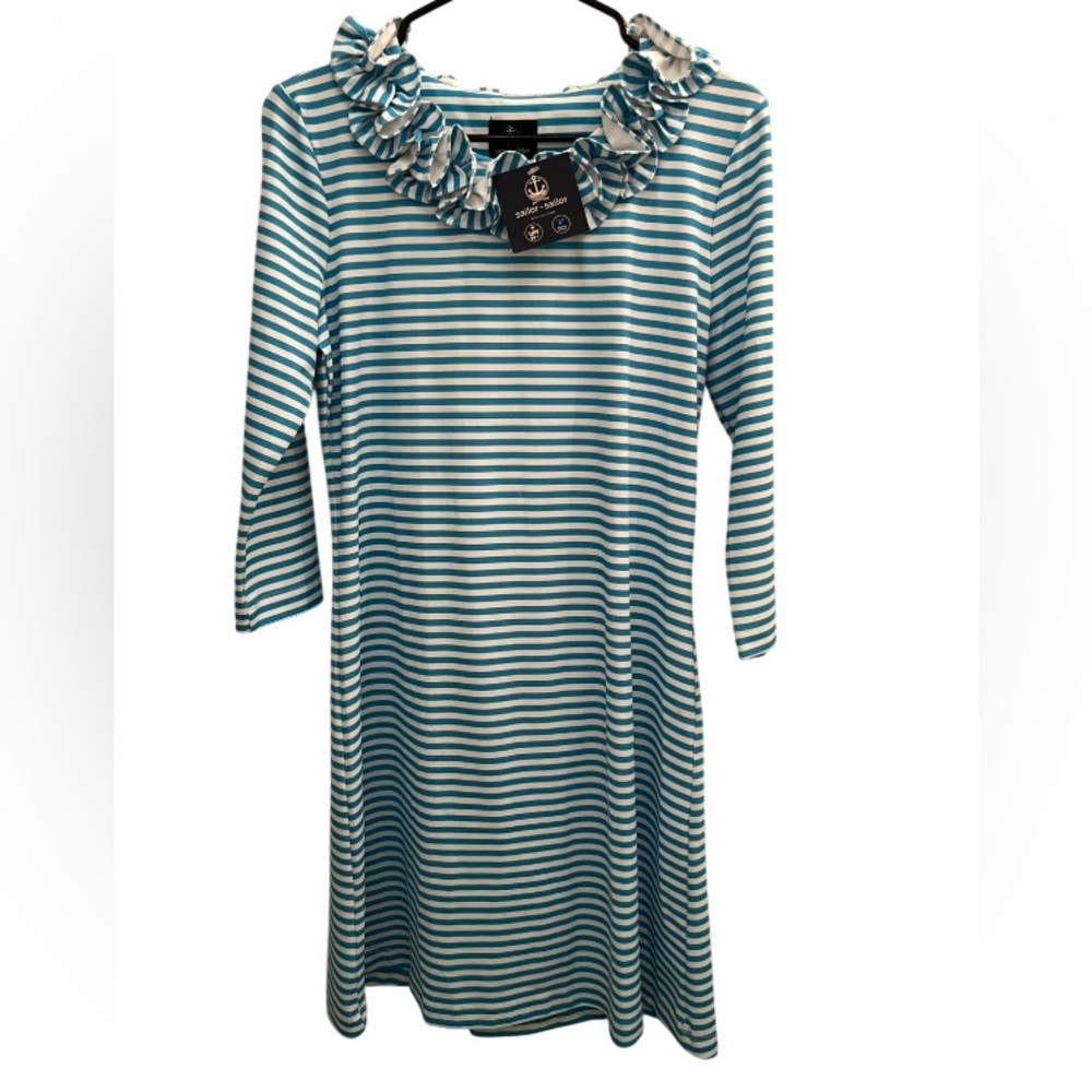 Blue Striped Sailor Sailor Women's Dress. New with tags.